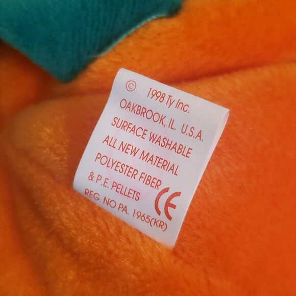 Vintage 1998 Ty Beanie Baby PUMKIN the Pumpkin - Picture 6 of 7